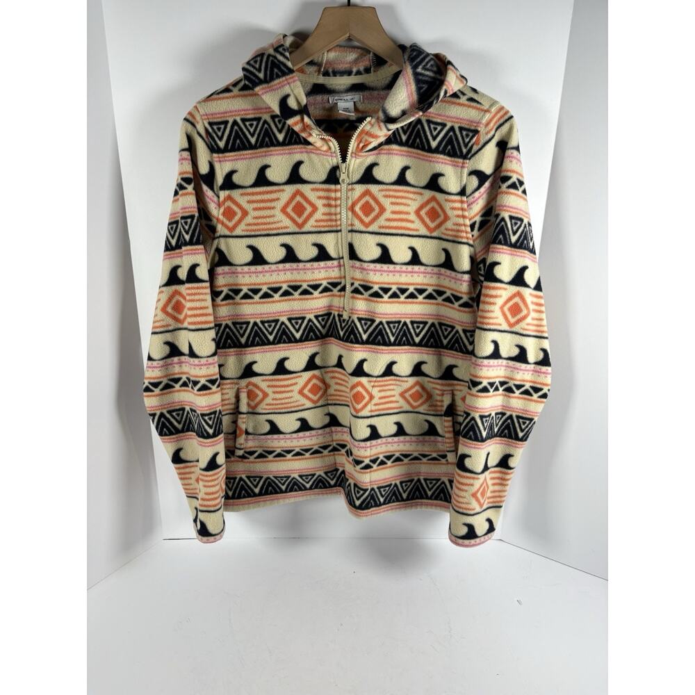 O’Neill Tribal Aztec Fleece Pullover Hoodie Jacket Medium